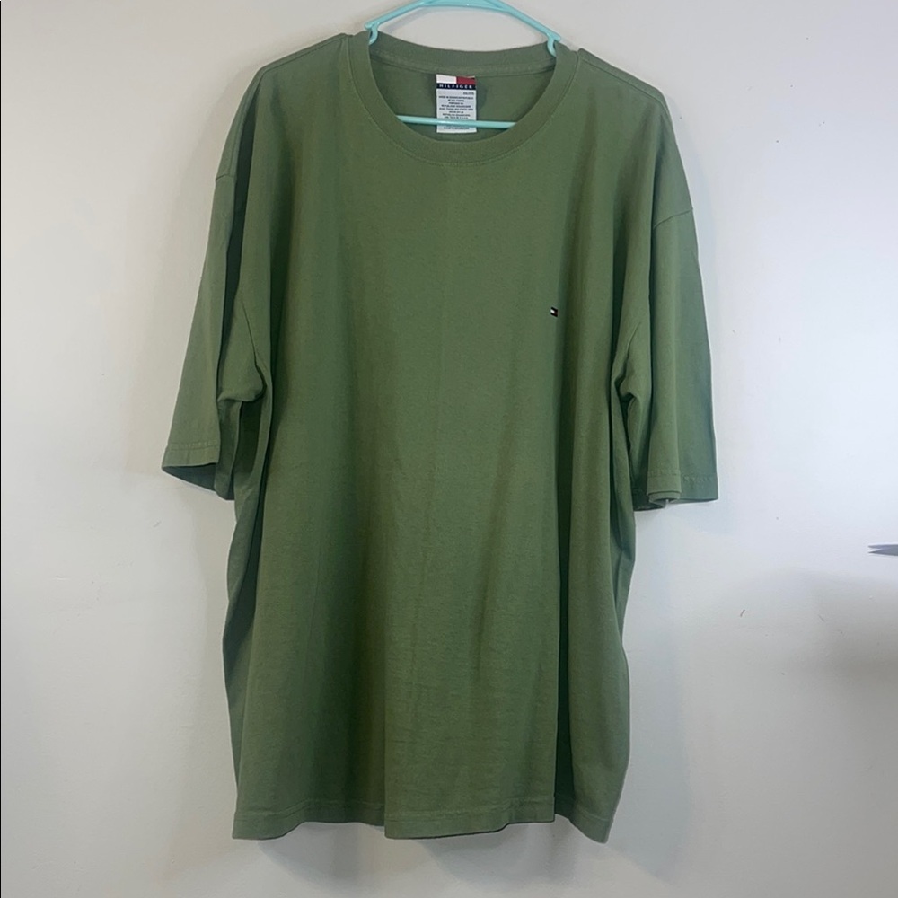 Tommy Hilfiger Men's Olive Green Short Sleeve Crewneck T-Shirt XXL